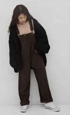 Libra Cue オーバーオールウールライクコンビネゾン　 サロペット