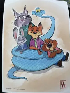 ズートピア2 アートプリント 映画特典