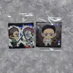 竈門炭治郎 猗窩座 狛治 鬼滅の刃 ウエハース シール シークレット