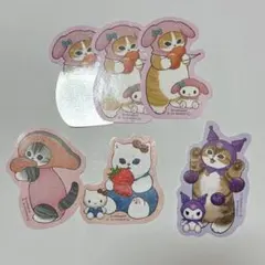 サンリオ　モフサンド　コラボ　シール6枚