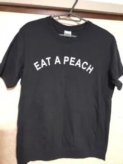 EAT A PEACH ブラック 半袖Tシャツ岡村靖幸
