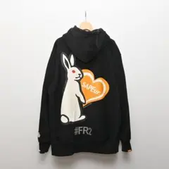 Ｇ*読様 FR2 × SAPEur スウェットパーカー XL ブラック 黒 G*読様 FR2 × SAPEur スウェットパーカー XL ブラック 黒 - メルカリ