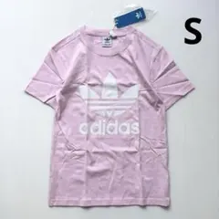 新品 アディダス アディカラー トレフォイルロゴ 半袖Tシャツ ピンク　S