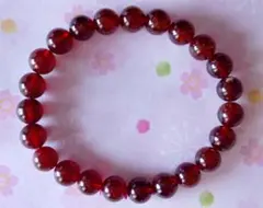 天然石ガーネットビーズブレスレット約9ｍｍ珠子23個