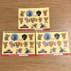 ウエルカムけいしちょうシール　3枚　MPD ピーポくんのサムネイル