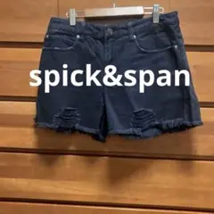 spick&span 紺ダメージショートパンツ スピックアンドスパン Mのサムネイル