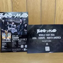 ☆BAND-MAID SCOOOOOP 発売　告知　チラシ
