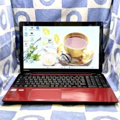 タッチパネル☆快適SSD☆i7☆貴重赤ノートPC♪ブルーレイ&カメラ！Win11のサムネイル