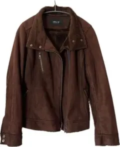 【値下げ】コムサイズム　フェイクスエードジャケット