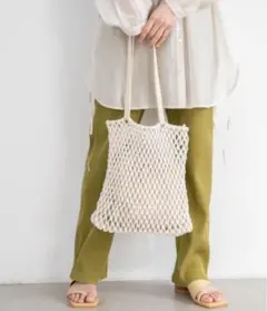 LOWRYSFARM メッシュトートバッグ ホワイトのサムネイル