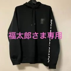CAMP7 ブラック フード付きパーカー S