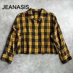 JEANASIS ショート丈 チェックシャツ