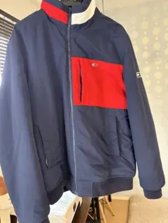TOMMY JEANS カラーブロックパデットジャケット Lサイズ