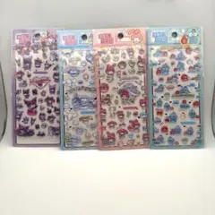 【当日発送】サンリオ 3D ぷっくり ジェルシール 4枚 セット