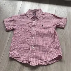 Ralph Lauren 半袖シャツ 90赤・白チェック