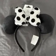 ミニー 水玉 白黒 カチューシャ ドット モノトーン ディズニー ディズニー カチューシャ リボン ドット 水玉 モノトーン - メルカリ