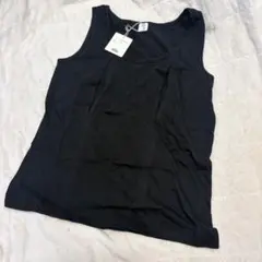 モーハウスブラ　ブラック コットン100 穴あきキャミ　　授乳のサムネイル