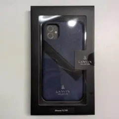 LANVIN COLEECTION iPhone 11 ケース ネイビー