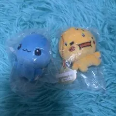 しずくちゃん ふわふわぬいぐるみ マスコット 2個セット　ガチャガチャ