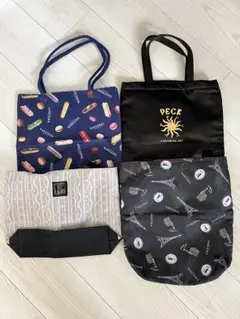 フォション、PECK エコトートバッグ4点セット
