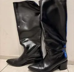 スナイデル ブーツ 23cm Mサイズ　黒　古着のサムネイル