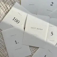 マンスリーカード 月齢カード つぶつぶ オフホワイト(ⅱ)ニューボーン