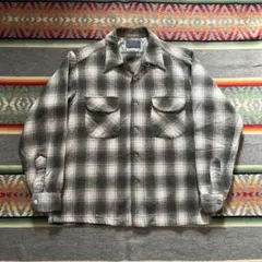 70s ペンドルトン ウール ボード シャツ シャドー オンブレ/50s 60s