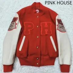 希少✨美品　ピンクハウス ビッグフード付き 羊革 ライダースジャケット 赤 M 2025年最新】ピンクハウス レザー ジャケットの人気アイテム