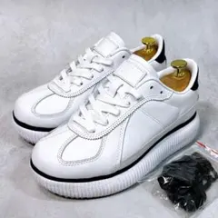 ☆美品☆【オニツカタイガー】デレシティ(25) 厚底スニーカー 替紐付き 白