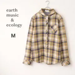 earth music&ecology チェックシャツ 定番 人気 ナチュラル
