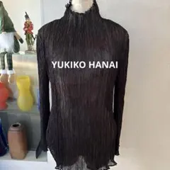 【YUKIKO HANAI】ユキコハナイ　プリーツ　長袖　トップス　黒　9