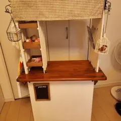 手作りおままごと屋台セット レジ・電子レンジ付き】 - メルカリ