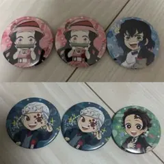 鬼滅の刃　鬼滅祭 アニメ弐周年記念祭　缶バッジ　ねずこ、伊之助、天元、炭治郎