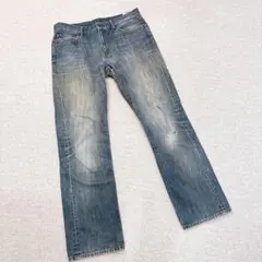 ユニクロ　UJ デニムパンツ　メンズ　36インチ　ブルー　綿100%