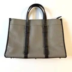 【最終お値下げ】【美品】TAKEO KIKUCHI グレー ビジネスバッグ