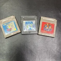 任天堂 ゲームボーイ ポケットモンスター 赤　青　銀　ソフト