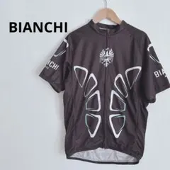 ビアンキ BIANCHI サイクルジャージ 半袖 ブラック XLチェレステ 半袖のサムネイル