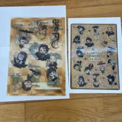 鬼滅の刃 鎹鴉運ばれ戦士クリアファイル 下敷き　セット