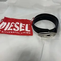 DIESEL オーバルD レザーベルト ブラック 95/38のサムネイル