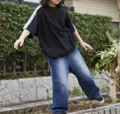 【PAIRMANON STREET】無地 ショルダー スナップ 半袖 Tシャツ