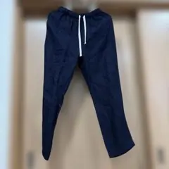 ZARA カジュアルパンツ ネイビー ドローストリングのサムネイル