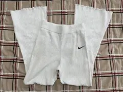 M】ナイキ Nike リブ フレアパンツ ホワイト