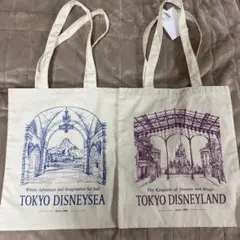 東京ディズニーランド、ディズニーシー トートバッグセット