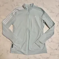 【美品】adidas アディダス ライトブルー ジャージ ゴルフウェア