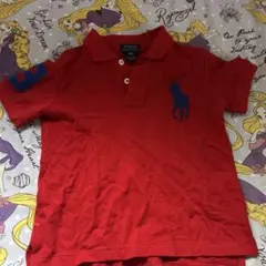 POLO RALPH LAUREN 赤 ポロシャツ 4T