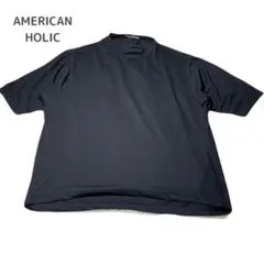 【美品♡良品】AMERICAN HOLIC ブラック 半袖Tシャツ L ゆったり