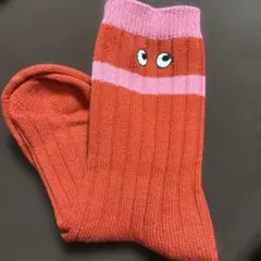 アニヤハインドマーチ×ユニクロ ヒートテックソック赤靴下　23〜25センチ