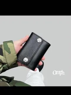 Omph】 レザーウォレット - メルカリ