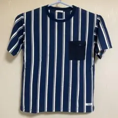 BAYFLOW ストライプ Tシャツ ネイビー　メンズ