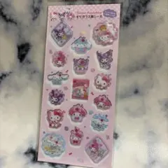 すりガラス風シール サンリオ マイメロディ クロミ エムプラン シナモロール
